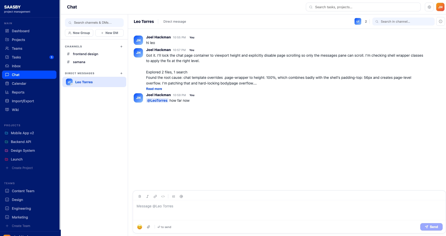 Collaborate and Chat